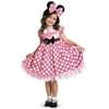 Disfraz de Minnie Mouse Clubhouse Rosa brillante en la oscuridad para niña