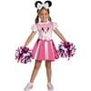 Disfraz de Minnie Mouse Clubhouse Cheerleader para niña