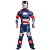 Disfraz de Iron Patriot Iron Man 3 musculoso para niño