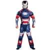 Disfraz de Iron Patriot Iron Man 3 musculoso para niño