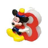 Vela número 3 Mickey Mouse Disney