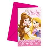 Set de invitaciones Disney Princesas Luxury