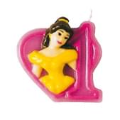 Vela número 1 Bella Disney Princesas