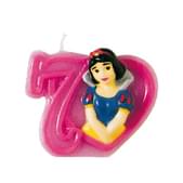 Vela número 7 Blancanieves Disney Princesas