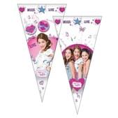 Set de bolsas de cono Violetta