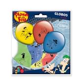 Set de globos Phineas y Ferb