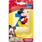 Vela número 7 Mickey Mouse