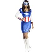 Disfraz de Capitán América para chica