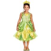 Disfraz de Tiana destello para niña