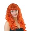 Peluca con mechas naranjas