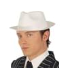 Sombrero de gángster de látex blanco