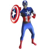 Disfraz de Capitán América Morphsuit