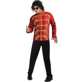 Chaqueta de Michael Jackson Militar deluxe roja para adulto