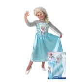 Disfraz de Elsa Frozen con peluca para niña