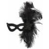 Antifaz negro mil plumas