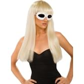 Peluca Lady Gaga rubia lisa
