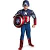 Disfraz de Capitán América Los Vengadores musculoso niño
