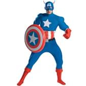 Disfraz de Capitán América musculoso Deluxe