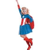 Disfraz de Capitán América niña